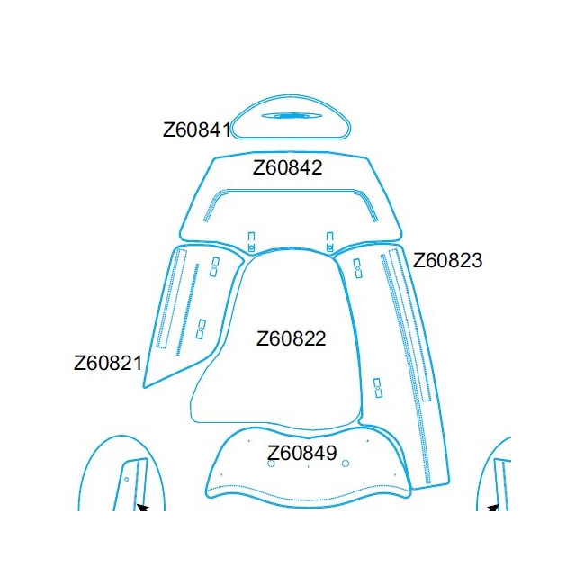 Purchase Front storage bin cushion for Zodiac Medline III