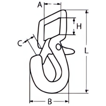 Purchase Stainless steel carabiner with strap - large model