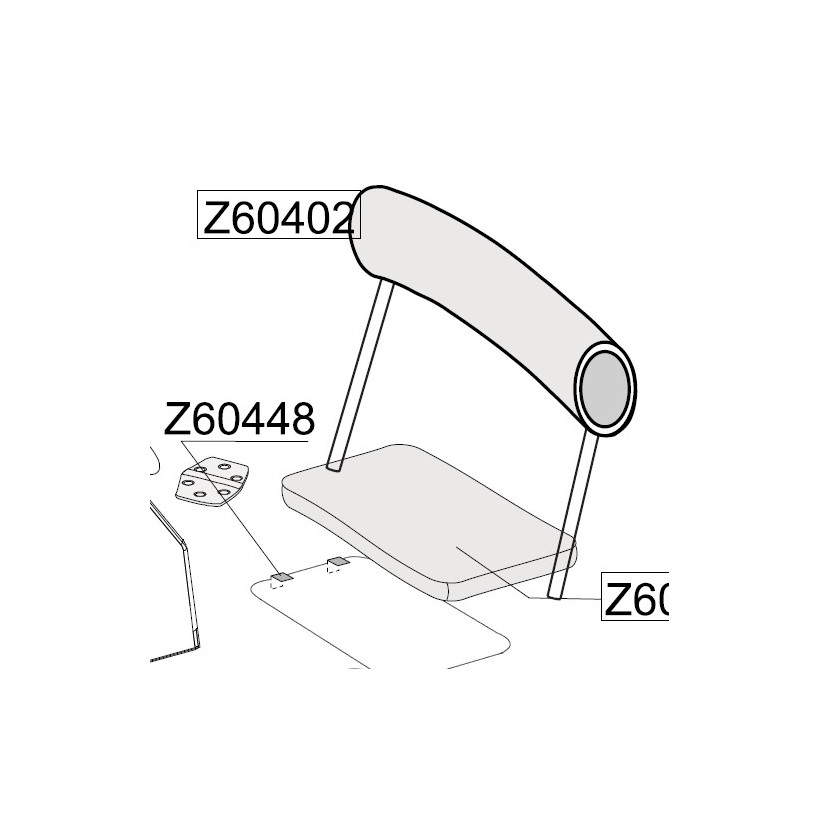 Purchase Pilot seat backrest cushion Bombard Explorer 640