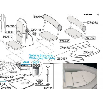 Purchase Pilot seat cushion Bombard Explorer 640